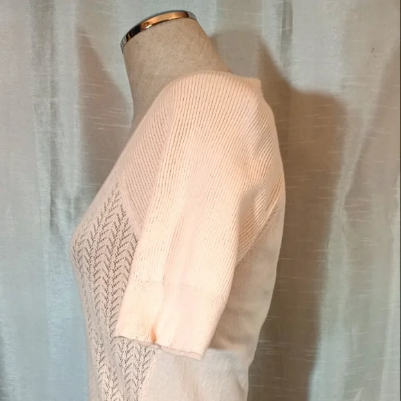 Victoria Secret Sweater, Women,Short sleeve light Orange, Round Neck,Knit/Ribbed - Picture 9 of 10